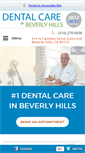 Mobile Screenshot of dentalcareofbeverlyhills.com